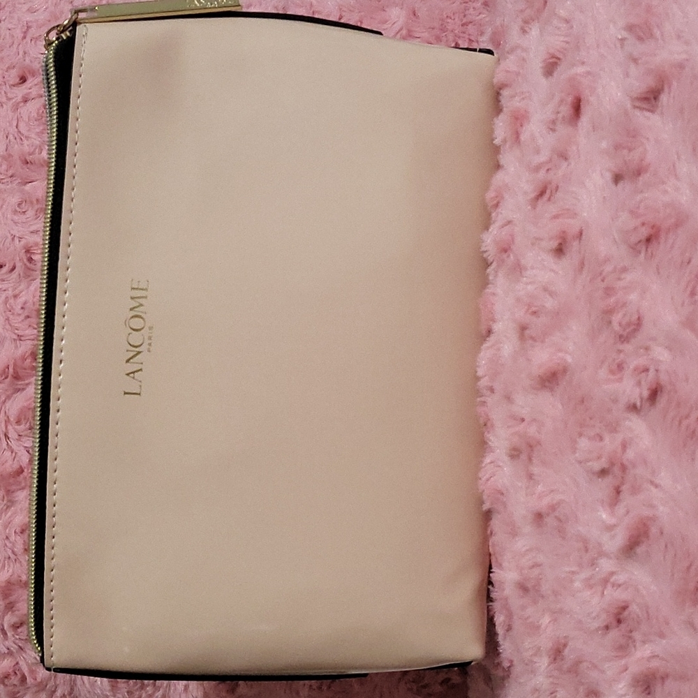 Lancome makeup bag cream color